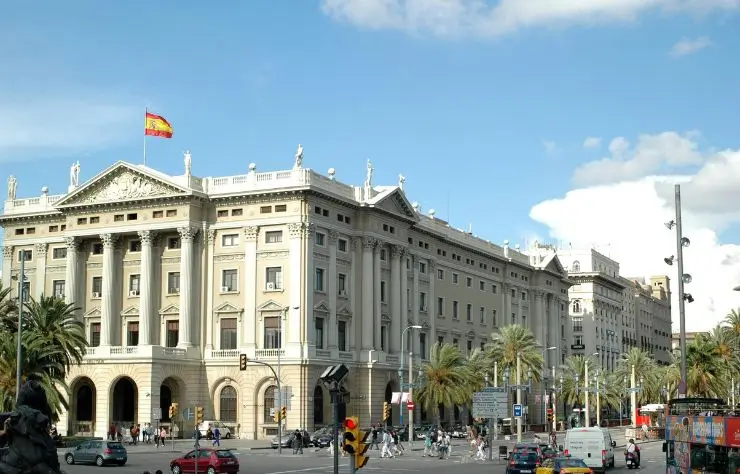 barcelona Edificio histórico en el centro de Barcelona, una ciudad ideal para nómadas digitales